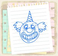 clown halloween symbol cartoon illustration