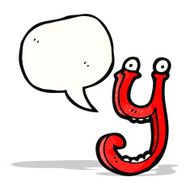 cartoon letter y N25
