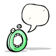 Cartoon Letter O N26