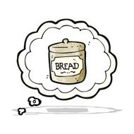 cartoon dreaming of bread N2