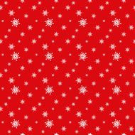 Seamless red pattern with snowflakes