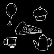 Pizza cake tea