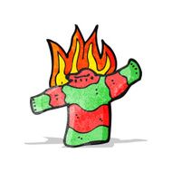 burning christmas jumper cartoon N4