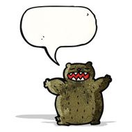 roaring bear cartoon N9