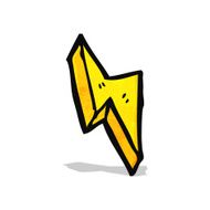 Cartoon Lightning Bolt N36