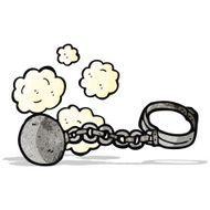 Ball And Chain Cartoon N5