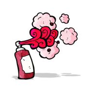 cartoon graffiti spray can N2