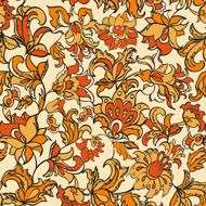 ethnic flowers seamless vector pattern N3