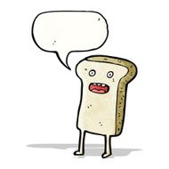 Cartoon Slice Of Bread N12