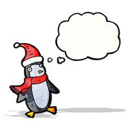 Cartoon Christmas Penguin N42