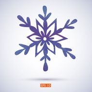 watercolor snowflake N2