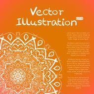 Hand Drawn Mandala Ornament Sketch Mockup vector background N4