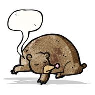 cartoon sleeping bear N4