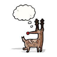 funny cartoon reindeer N10