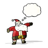 santa claus with thought bubble N17