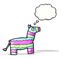 cartoon pinata with thought bubble N2