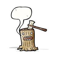 Cartoon Tree Stump N19