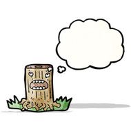 Cartoon Tree Stump N20