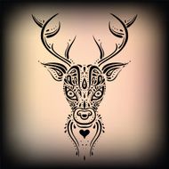 Deer head Ethnic pattern