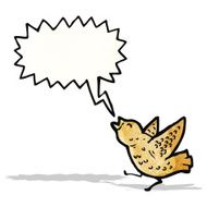 cartoon squawking bird N5