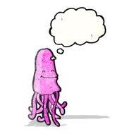 Pink Jellyfish Cartoon N13