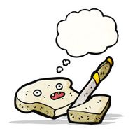 sliced bread cartoon character N36