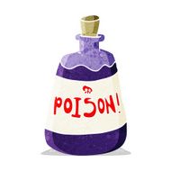 cartoon bottle of poison N13