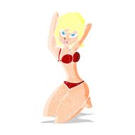 cartoon sexy woman posing N16