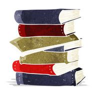 Cartoon Pile Of Books N14