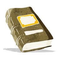 cartoon old book N28