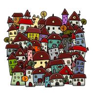 City sketch background for your design N3