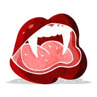 Cartoon Vampire Lips N47