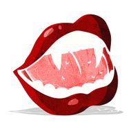 Cartoon Vampire Lips N48