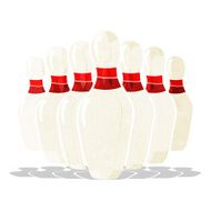 Cartoon Bowling Pins N14