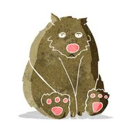 cartoon sad bear N5