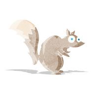 funny startled squirrel cartoon N4