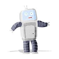 cartoon funny robot N132