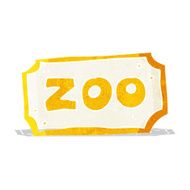 Cartoon Zoo Sign N25