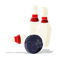 ten pin bowling cartoon N18