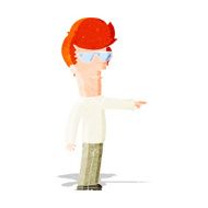 cartoon man in glasses pointing N14
