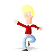cartoon rushing man N14