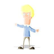 cartoon startled man N77