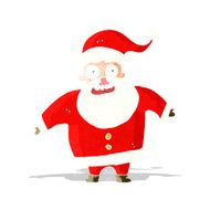 cartoon shocked santa claus N13