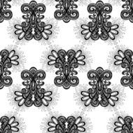 Seamless Ornate Pattern (Vector) Hand Drawn Texture N124