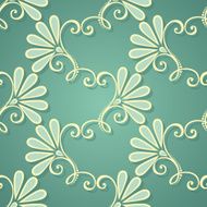 Seamless Floral Pattern (Vector) Hand Drawn Texture N134