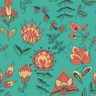 Seamless texture with flowers N48