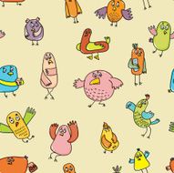 bird vector doodle N2