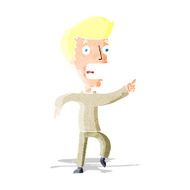 cartoon terrified man N428