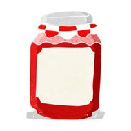 cartoon jar of jam N19