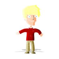 cartoon happy man N746